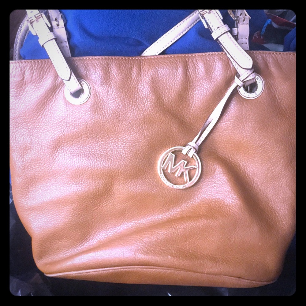 Michael Kors brown leather tote